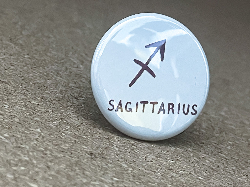 1.25" Circle - Zodiac Sagittarius Button