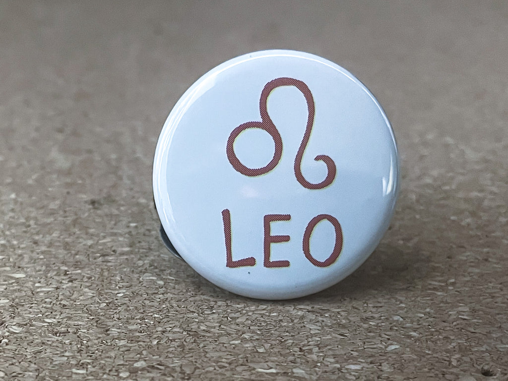 Zodiac Leo Button