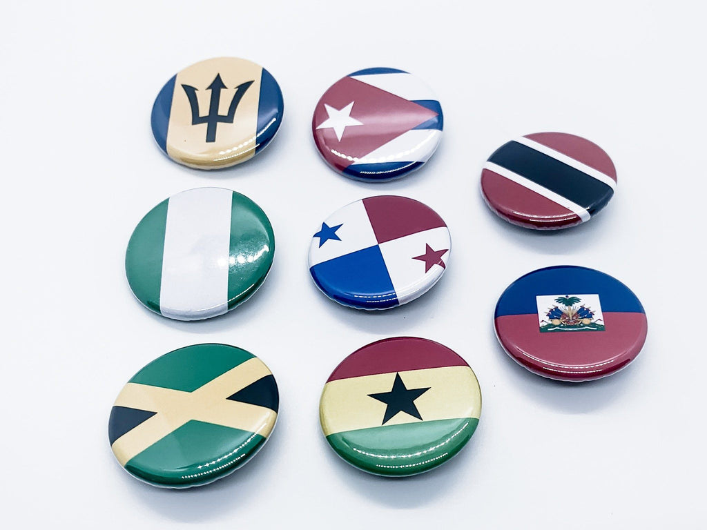 Flags of the African Diaspora buttons